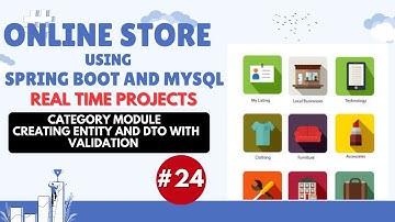 Category Module | Creating Entity and Dto with validation  |  Online Store  Part - 24  | Spring Boot