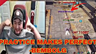 MIR4-GOD WARRIOR BEMBOL G SITTING HIS FEET BACK TO THE GAME | OLD SNEEZY VS BROLONG S | PRACTICE!
