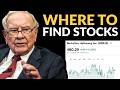 Warren Buffett: How To Find Stocks To Buy