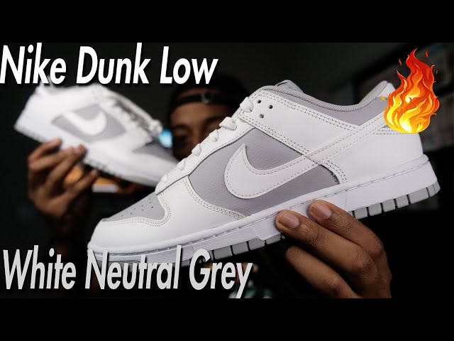 dunk low white grey