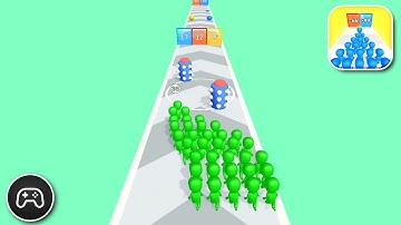 Color Run Crowd - Gameplay Walkthrough Part 4 - Casual Game Levels To Play (iOS, Android)