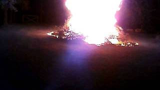 Big Bonfire Explosion