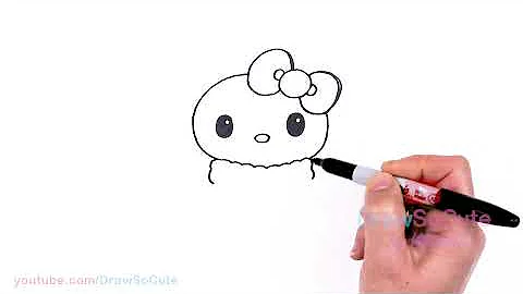 How to Draw Hello Kitty Christmas Easy