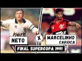 Neto x Marcelinho Carioca 1991 - Corinthians x Flamengo / Final da Supercopa do Brasil