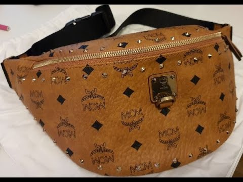 MCM BELT BAG MEDIUM FURSTEN IN VISETOS COGNAC (UNBOXING + CLOSER VIEW +  OUTFIT LOOK) 