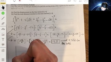 The Net Change Theorem and Solving a Particle Motion Problem | AP Calculus AB/BC Lesson 4.4.5