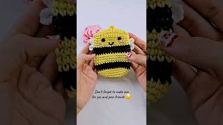 Crochet Bee Bag Charm 🐝 #shorts | Chenda DIY