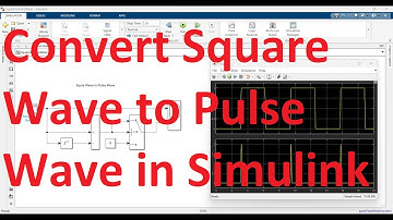 How to convert Square wave into Pulse wave/ Signal in your Simulink model in MATLAB R2023a?