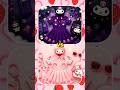 Mymelody Or Kuromi 💜 Lisa and Lena Pink 🩷 Vs Purple 💜 #purple #pink #tiktok #lisaandlena #kuromi #vs