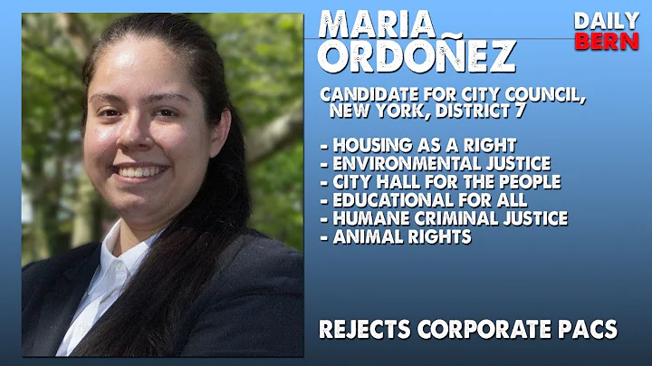 Conversation with Maria Ordoez, Candidate for New ...