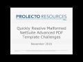 NetSuite Solve Advanced PDF XML Syntax Challenges 20161122