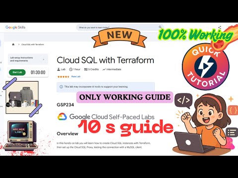 Cloud SQL with Terraform   #GSP234  With Explanation #qwiklabs #arcade