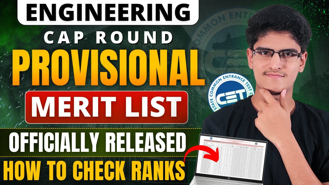 Chk Ranks Official Update | Engineering Provisional Merit List Released | How To ...