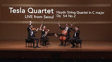 Tesla Quartet | Joseph Haydn String Quartet in C major Op  54 No.2