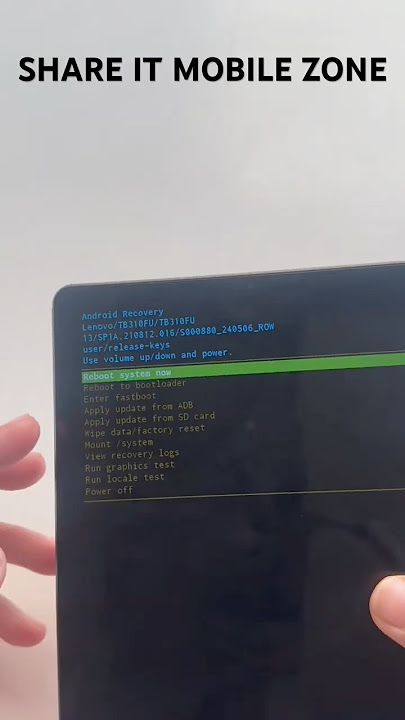 lenovo tab m9 9 tablet Hang on logo problem (Hard reset) #lenovotab #for #tech #tranding #viralshort
