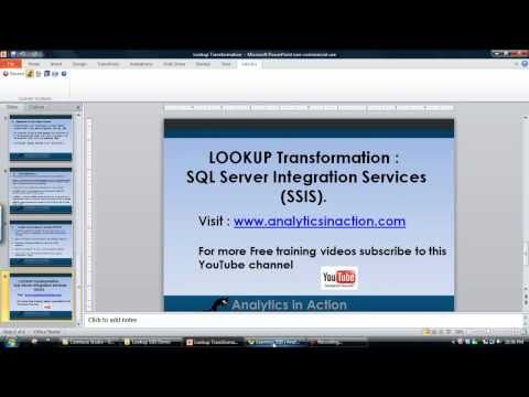 Lookup Transformation in SQL Server Integration Services (SSIS)