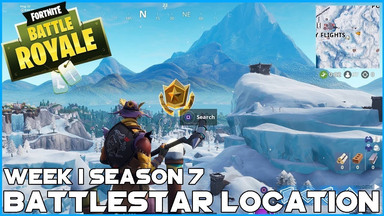 Week 1 Season 7 Battlestar Location Fortnite Battle Royale Youtube - week 1 season 7 battlestar location fortnite battle royale