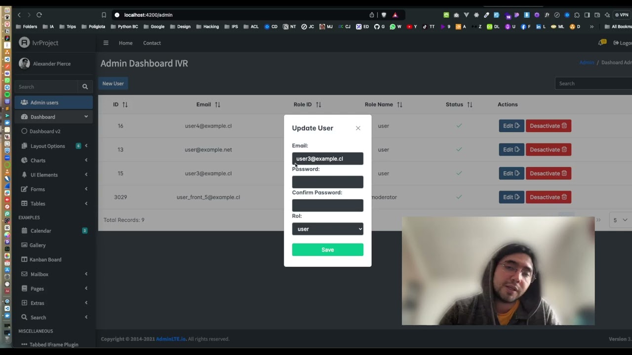 [Experiencia] Jugando con lo aprendido - Angular 18 + AdminLTE 3 + PrimeNG y C#/NET 8