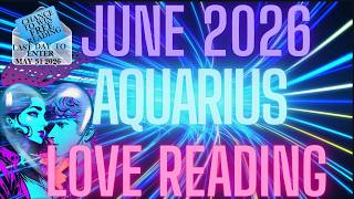 Aquarius ❤️NEITHER ONE OF YOU WERE PREPARED FOR THIS CONNECTION💞 June 2026 Love Reading