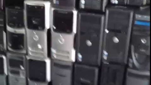 Pyramid of Trash-Picked Computers (April 2013)