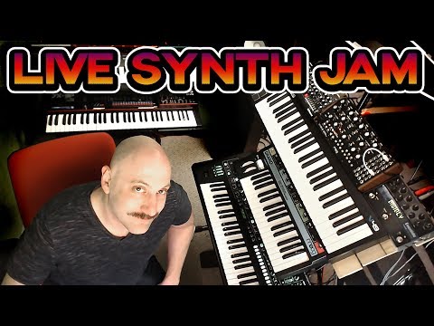 LIVE Synthesizer Experimentation Jam Session // Moog Grandmother, SE-02, Juno 106, Jx-3P, System-8