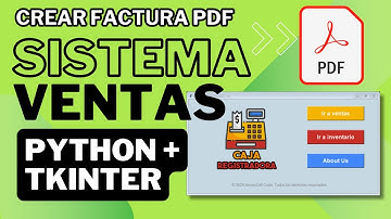 Crea facturas en PDF desde Python Tkinter