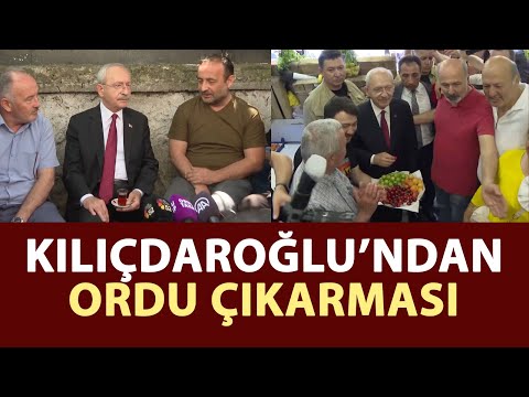 Kemal Kılıçdaroğlu'ndan Ordu çıkarması! Meydanda büyük bir kalabalık tarafından karşılandı!