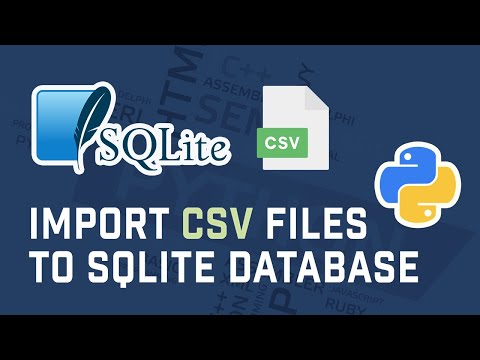 Upload A CSV File (Or Any Data File) To SQLite Using Python