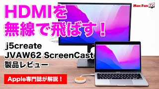 HDMIを無線で飛ばせる超快適デバイス！ JVAW62 ScreenCast 【ビジネス・プライベートで大活躍！】