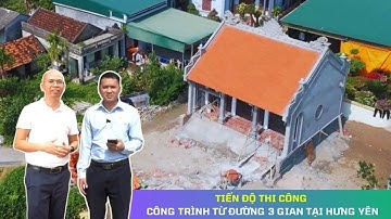 Kiểm Tra Tiến Độ Thi Công Từ Đường 3 Gian Bê Tông Giả Gỗ Tại Hải Dương I TỪ ĐƯỜNG KISATO