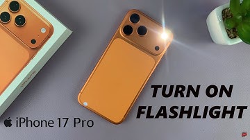 How To Turn ON Flashlight (Torch) On iPhone 17 Pro