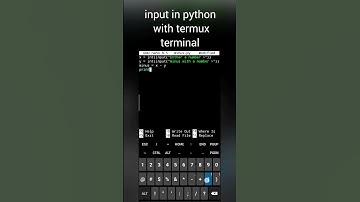 input in python on phone with termux terminal #coding