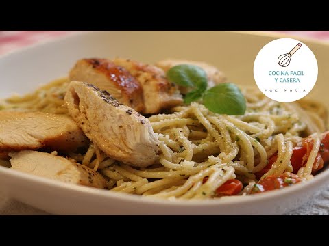 Vídeo: Pasta Con Salsa De Pollo Y Pesto: Una Receta Paso A Paso Con Una Foto