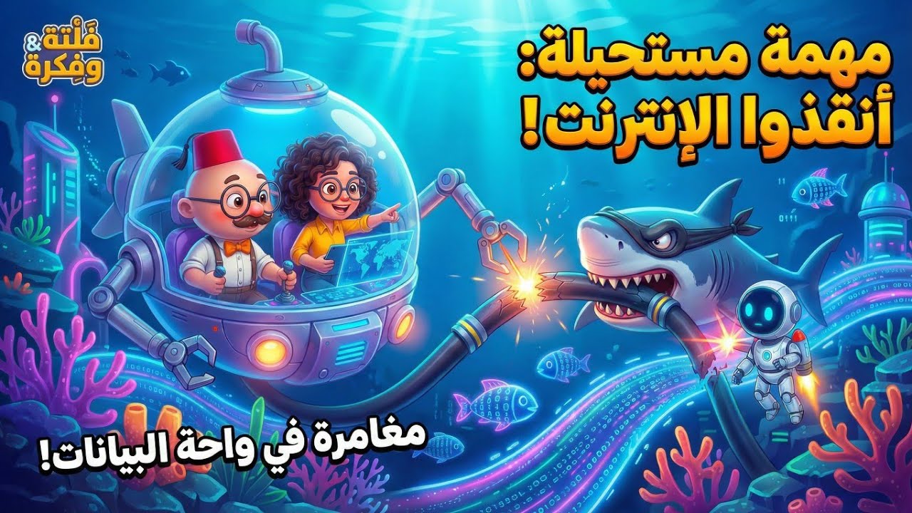 النت قطع عن العالم!  🦈💃 مغامرة فلتة وفكرة تحت البحر والقرش الراقص  | أغنية الإنترنت