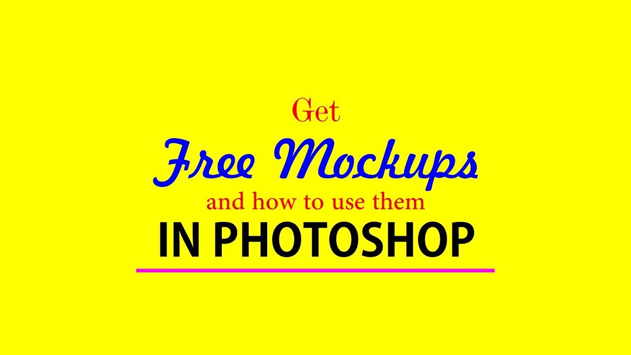 Download Free Download Mockups and How to Use in Photoshop | @AnasGraphics - YouTube