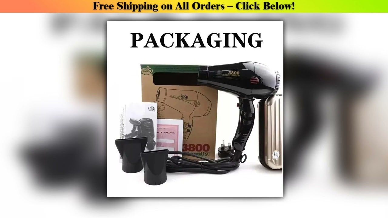 Professional 1600W Negative Ion Hair Dryer Home Appliance Ceramic Hot and Cold Wind Blow Dryer