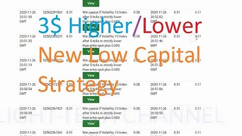 HIGHER/LOWER 3$ STRATEGY FOR BINARY.COM [LOW BALANCE STRATEGY]