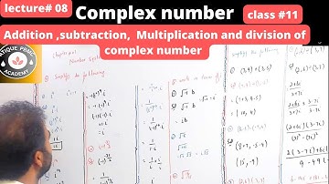 Addition, subtraction, Multiplication and division of complex number? #complexnumbersclass11
