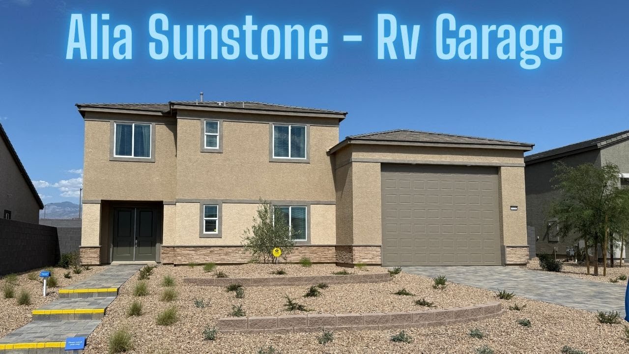 New Homes For Sale Northwest Las Vegas - Sunstone | Hamilton w/RV 719k+ Alia at Sunstone by Lennar