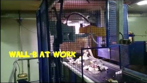 Wall-B (Artificial Intelligence enhanced Robot to recover recyclables from waste) at Work