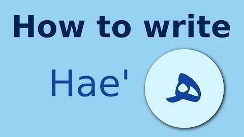 Arabic alphabet: how to write Hae