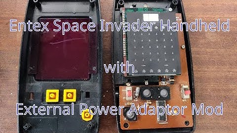 Entex Space Invader Handheld (With Power Mod)