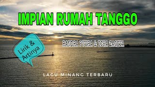 RANDRA PUTRA & ICHA ZAGITA - IMPIAN RUMAH TANGGO LIRIK & ARTINYA LAGU POP MINANG