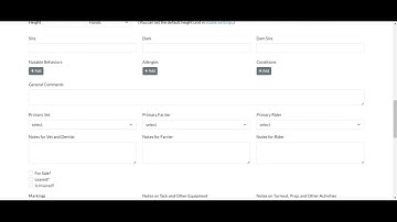Stable Secretary online: Add a Horse