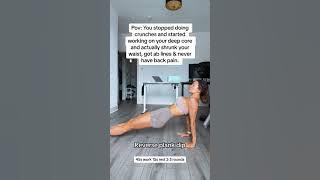 Stop doing crunches & start doing deep core & pelvic floor exercises for slim waist & flat abs lines