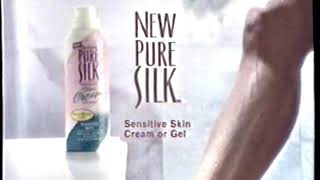 1995 Pure Silk Shave Cream Rust Proof Can Tv Commercial