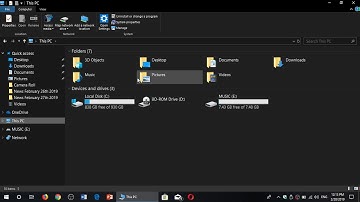Windows 10 How to copy files from USB drive to Computer folder
