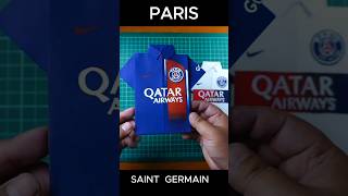 PSG PARIS SAINT GERMAIN paper jersey #football #artandcraft #papercraft #diycrafts #origami