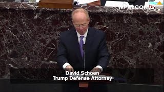 VIDEO NOW: Trump attorney Schoen criticizes House impeachment managers use of security video