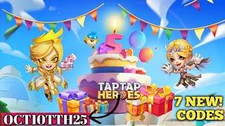 7 NEW⚡OCTOBER UPDATE⚡TAPTAP HEROES GIFT CODES 2025 - TAPTAP HEROES CODES OCTOBER 2025